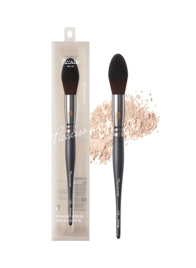 Piccasso 133 Fixing Powder Brush – Soft Synthetic Bristles for Setting Powder, Smooth and Flawless Face Makeup, Gentle Coverage for Pores and Texture, Korean Professional Makeup Brush for Daily Use - Image 1